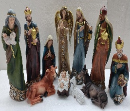 PESEBRE DECORATIVO NAVIDEÑO 11PC