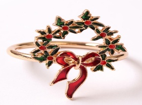 ANILLO PARA SERVILLETA LAZO NAVIDEÑO