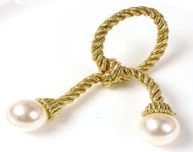 ANILLO PARA SERVILLETA CORDON CON PERLA
