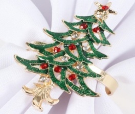 ANILLO PARA SERVILLETA ARBOL NAVIDEÑO