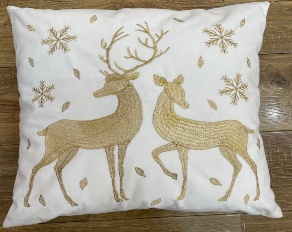 FUNDA DE ALMOHADAS 43*43CM CON DISEÑOS ALCE/CIERVO