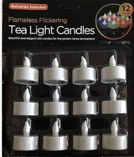 VELA DECORATIVO FALSA 12PC