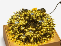 PISCA LED STROBO CABLE VERDE 40M 1500LAMP LUZ CALIDA DESTELLOS BLANCO