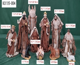 PESEBRE DECORATIVO RESINA 11PC