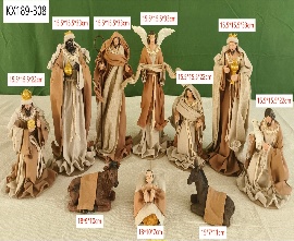 PESEBRE DECORATIVO RESINA 11PC