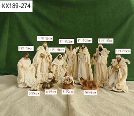 PESEBRE DECORATIVO RESINA 11PC