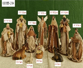 PESEBRE DECORATIVO RESINA 11PC