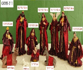 PESEBRE DECORATIVO RESINA 11PC