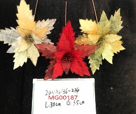 FLOR DECORATIVO NAVIDEÑO COLORES MIXTOS 30*35CM