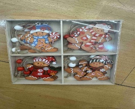 COLGANTE NAVIDEÑO 12PC MADERA 4DISEÑO
