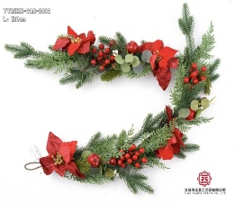 FESTON NAVIDEÑO DECORADO ROJO
