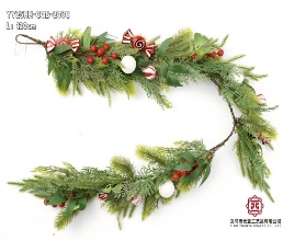 FESTON NAVIDEÑO DECORADO ROJO