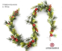 FESTON NAVIDEÑO DECORADO ROJO