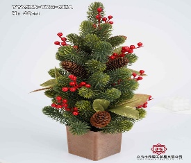 ARBOL NAVIDEÑO DE MESA CON MACETA