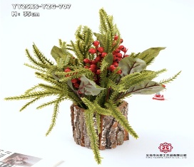 ARBOL NAVIDEÑO DE MESA CON MACETA