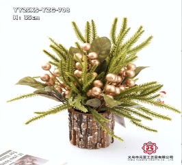 ARBOL NAVIDEÑO DE MESA CON MACETA