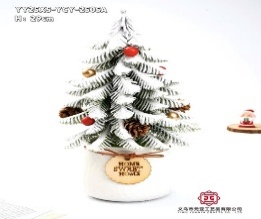 ARBOL NAVIDEÑO DE MESA CON MACETA