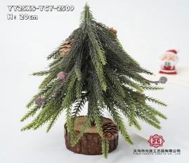 ARBOL NAVIDEÑO DE MESA CON MACETA