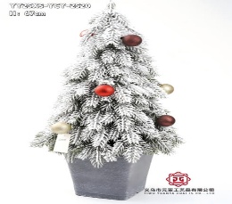 ARBOL NAVIDEÑO DE MESA CON MACETA