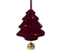 ARBOL COLGANTE NAVIDEÑO GAMUZADO