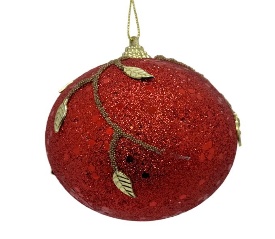 BOLA NAVIDEÑA 10CM 2PC DECORATIVA