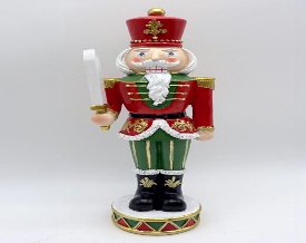 SOLDADO CASCANUECES RESINA DECOR NAVIDEÑO