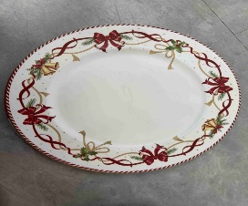 POSA PLATO NAVIDEÑO 1PC 33CM