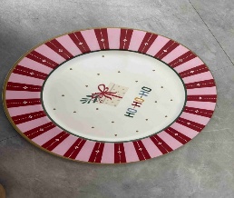 POSA PLATO NAVIDEÑO 1PC 33CM