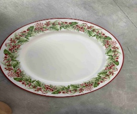 POSA PLATO NAVIDEÑO 1PC 33CM